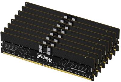 Оперативная память Kingston FURY Renegade Pro RDIMM Black XMP DDR5 256GB (8x32GB) 6000MHz CL32 Kit ECC Registered KF560R32RBK8-256