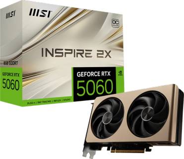 Видеокарта MSI GeForce RTX 5060 8GB INSPIRE 2X OC RTX 5060 8G INSPIRE 2X OC