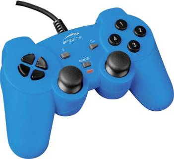 Игровой контроллер Speed Link PC Strike Gamepad blue SL-6535-SBE-01