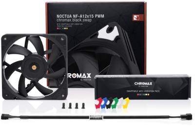Вентилятор Noctua NF-A12x15 PWM chromax.black.swap NF-A12x15 PWM CHROMAX. BLACK. SWAP