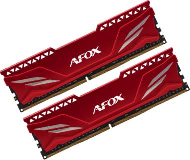 Оперативная память AFOX Gaming Red DDR4 32GB (2x16GB) 3200MHz CL16 Kit AFLD432PH1CAD