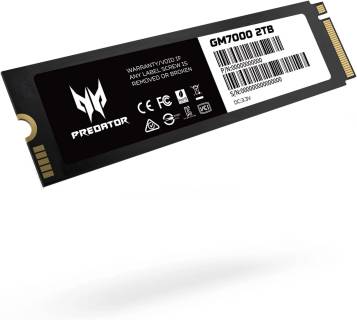 Внутренний HDD/SSD Acer Predator GM7000 2TB M.2 2280 NVMe PCIe Gen4 x4 BL.9BWWR.106