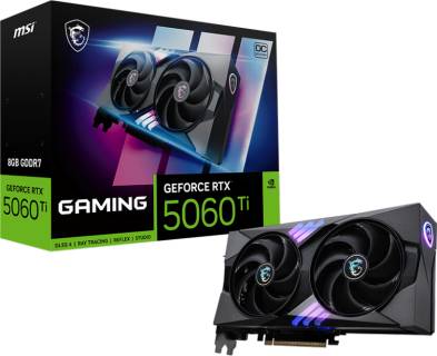 Видеокарта MSI GeForce RTX 5060 Ti 8GB GAMING OC RTX 5060 Ti 8G GAMING OC