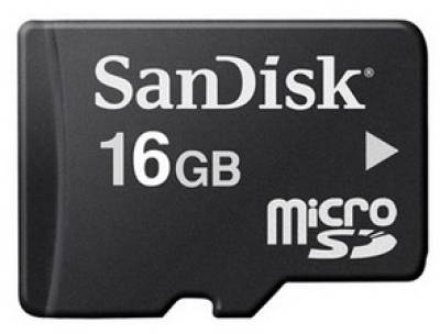 Карта памяти SanDisk microSDHC 16GB class 4 SDSDQM-016G-B35N