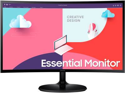 Монитор Samsung 24' Essential Monitor S3 Curved LS24C364EAUXEN