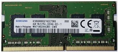 Оперативная память Samsung So-Dimm DDR4 4GB 3200MHz CL22 M471A5244GB0-CWE