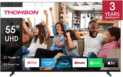 Телевизор Thomson 55 Google TV UHD UG4S14 Black 55UG4S14