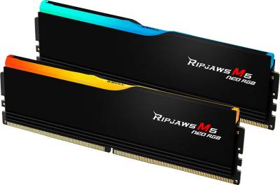 Оперативная память G.Skill Ripjaws M5 Neo RGB Black AMD EXPO DDR5 64GB (2x32GB) 6000MHz CL32 Kit F5-6000J3238G32GX2-RM5NRK