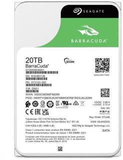 Внутренний HDD/SSD Seagate Barracuda 20TB 7200rpm 512MB ST20000DM001