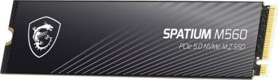 Внутренний HDD/SSD MSI Spatium M560 2TB M.2 2280 NVMe PCIe Gen5 x4 3D NAND S78-440Q940-P83