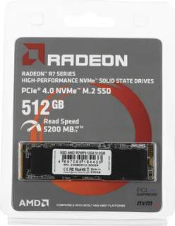 Внутренний HDD/SSD AMD Radeon R3 512GB M.2 2280 NVMe PCIe Gen4 x4 TLC R3MP40512G8