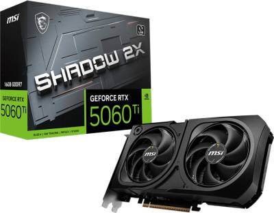Видеокарта MSI GeForce RTX 5060 Ti 16GB SHADOW 2X PLUS RTX 5060 Ti 16G SHADOW 2X PLUS