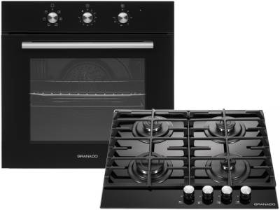 Плита GRANADO GEO 62-0200 black + GGH 62-104 black glass
