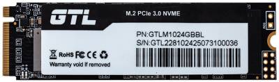 Внутренний HDD/SSD GTL Green Light 1TB M.2 2280 NVMe PCIe Gen3 x4 3D TLC GTLM1024GBBL