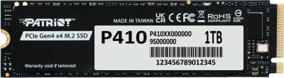 Внутренний HDD/SSD Patriot P410 1TB M.2 2280 NVMe PCIe Gen4 x4 3D TLC P410P1TBM28H
