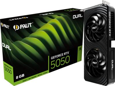 Видеокарта Palit GeForce RTX 5050 Dual 8GB NE65050019P1-GB2070D