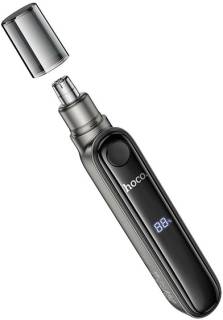 Машинка HOCO HP33 electric nose hair trimmer with display Metal gray 6942007623841