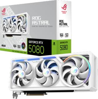 Видеокарта ASUS ROG Astral GeForce RTX 5080 16GB GDDR7 WHITE Edition ROG-ASTRAL-RTX5080-16G-WHITE