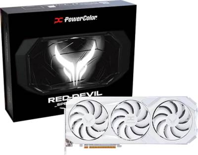 Видеокарта PowerColor Red Devil Spectral White AMD Radeon RX 9070 XT 16GB RX9070XT 16G-E/OC/WHITE