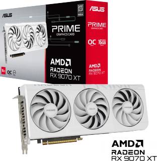 Видеокарта ASUS Prime Radeon RX 9070 XT White OC Edition 16GB PRIME-RX9070XT-O16G-WHITE