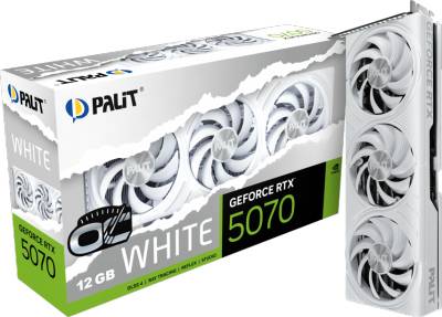 Видеокарта Palit GeForce RTX 5070 White OC 12GB NE75070U19K9-GB2050W