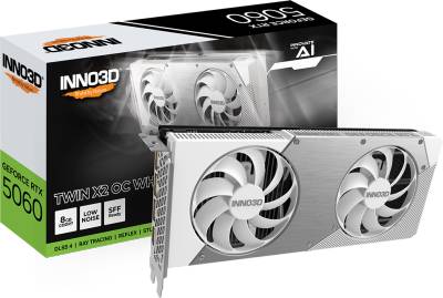 Видеокарта Inno3D GeForce RTX 5060 TWIN X2 OC WHITE 8GB N50602-08D7X-195070W
