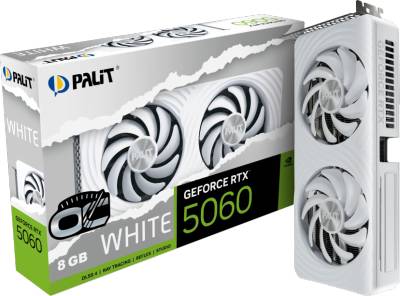 Видеокарта Palit GeForce RTX 5060 White OC 8GB NE75060U19P1-GB2063M