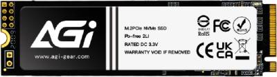 Внутренний HDD/SSD AGI AI298 512GB M.2 2280 NVMe PCIe Gen3 x4 3D NAND TLC AGI512GIMAI298