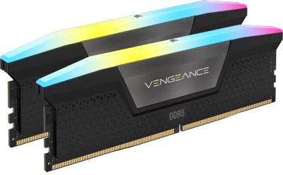 Оперативная память Corsair Vengeance RGB Black DDR5 32GB (2x16GB) 6800MHz CL40 Kit CMH32GX5M2B6800C40