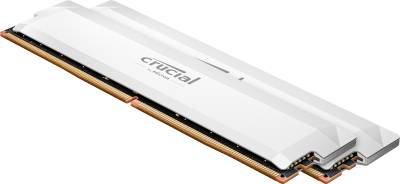 Память Crucial Pro OC Gaming Memory White DDR5 64GB (2x32GB) 6000MHz CL40 Kit CP2K32G60C40U5W