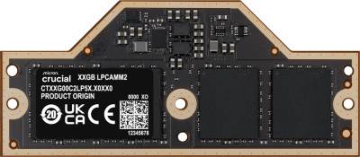Оперативная память Crucial LPCAMM2 LPDDR5X 32GB 7500MHz CL48 CT32G75C2LP5X