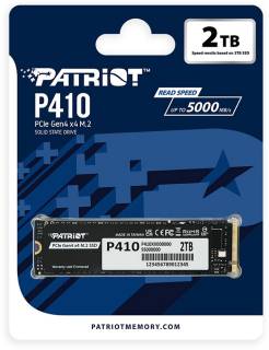 Внутренний HDD/SSD Patriot P410 2TB M.2 2280 NVMe PCIe Gen4 x4 3D TLC P410P2TBM28H