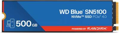 Внутренний HDD/SSD Western Digital WD Blue SN5100 500GB M.2 2280 NVMe PCIe Gen4 x4 TLC WDS500G5B0E
