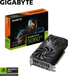 Видеокарта Gigabyte GeForce RTX 5060 Ti WINDFORCE MAX OC 8GB GV-N506TWF2MAX OC-8GD