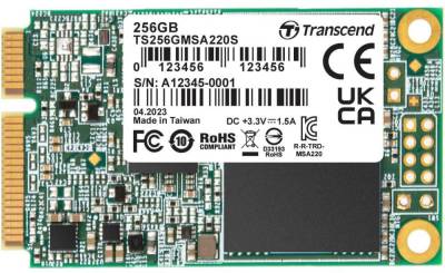 Внутренний HDD/SSD Transcend mSATA SSD 220S 256GB 3D NAND TS256GMSA220S