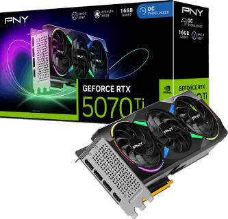 Видеокарта PNY GeForce RTX 5070 Ti ARGB EPIC-X RGB Overclocked Triple Fan 16GB VCG5070T16TFXXPB1-O