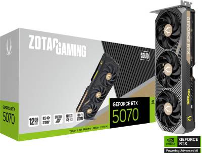 Видеокарта ZOTAC GAMING GeForce RTX 5070 SOLID 12GB ZT-B50700D-10P