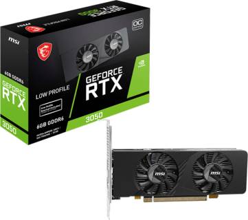 Видеокарта MSI GeForce RTX 3050 LP E 6GB OC RTX 3050 LP E 6G OC