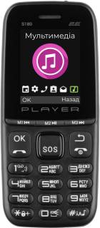 Смартфон 2E S180 2021 Dual SIM Black Gold (no charger) 694743653885