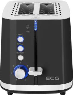 Тостер ECG ST 2766 Vintage Nero