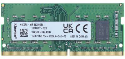 Оперативная память Kingston So-Dimm DDR4 16GB 3200MHz CL22 K1CXP8-MIF