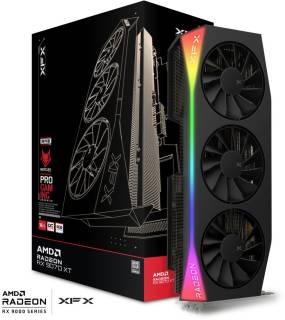Видеокарта XFX Mercury AMD Radeon RX 9070XT OC Gaming Edition with RGB 16GB RX-97TRGBBB9