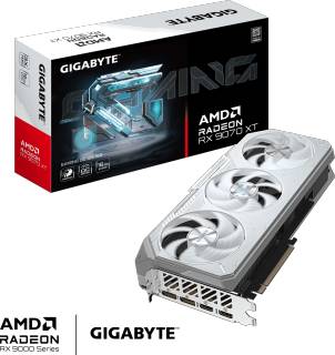 Видеокарта Gigabyte Radeon RX 9070 XT GAMING OC ICE 16GB GV-R907XGAMINGOCICE-16GD