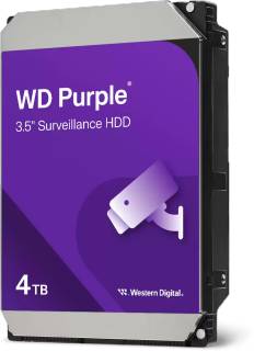Внутренний HDD/SSD Western Digital WD Purple Surveillance HDD 4TB 5400rpm 128MB WD44PURZ