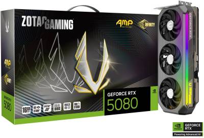 Видеокарта ZOTAC GAMING GeForce RTX 5080 AMP Extreme INFINITY 16GB ZT-B50800B-10P