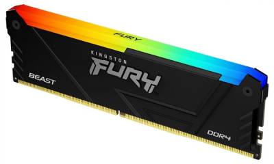 Оперативная память Kingston FURY Beast RGB Black DDR4 16GB 3200MHz CL16 HP32D4U8D8HC