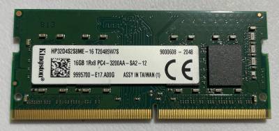 Оперативная память Kingston So-Dimm DDR4 16GB 3200MHz CL22 9995700-E17.A00G