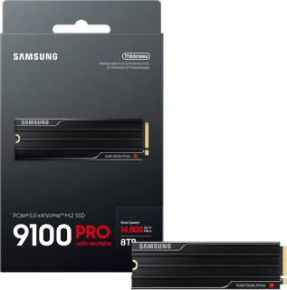 Внутренний HDD/SSD Samsung 9100 PRO with Heatsink 8TB M.2 2280 NVMe PCIe Gen5 x4 TLC MZ-VAP8T0CW