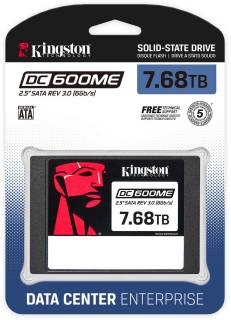 Внутренний HDD/SSD Kingston DC600ME 7.68TB (Mixed-Use) TCG Opal 2.5' Enterprise SATA SSD 3D TLC SEDC600ME/7680G