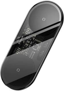 Baseus Digital LED Display 2in1 Wireless Charger PowerIQ 20W (Universal version) Black WXSX010101